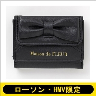 Maison de FLEUR RIBBON CARD CASE BOOK BLACK 【ローソン・HMV限定】