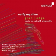 ꡼ࡢե󥰡1952-/Grat-works For  With Cello Gauwerky(Vc) Greffin-klein(Vn) Porath(Va) Uhlig(P)