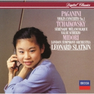 ѥˡˡ1782-1840/Violin Concerto 1  Midori(Vn) Slatkin / Lso +tchaikovsky (Ltd)