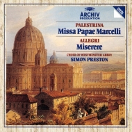ѥ쥹ȥ꡼ʡc.1525-1594/Missa Papae Marcelli Preston / Westminster Abbey Cho +allegri Etc
