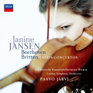 "Beethoven: Violin Concerto, Britten: Violin Concerto Janine Jansen, Paavo J?rvi & Deutsche Kammerphilharmonie, London Symphony Orchestra"