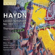ϥɥ1732-1809/Mass 10 Sym 103  Christophers / Handel  Haydn Society M. bevan Wyn-rogers J. bud