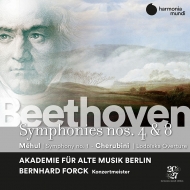 Beethoven Symphonies Nos.4, 8, Mehul Symphony No.1, Cherubini Lodoiska Overture : Akademie fur Alte Musik Berlin (2CD)