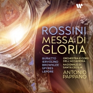 ロッシーニ（1792-1868）/Messa Di Gloria： Pappano / St Cecilia Academic O ＆ Cho Buratto Iervolino Brownlee S