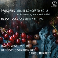 Miaskovsky Symphony No.25, Prokofiev Violin Concerto No.2, etc : Daniel Huppert / Bergische Symphony Orchestra, Davit Nebel(Vn)