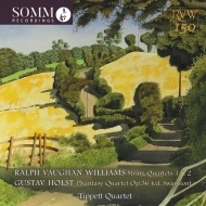 ヴォーン・ウィリアムズ（1872-1958）/String Quartet 1 2 ： Tippett Q +hols