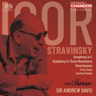 ストラヴィンスキー（1882-1971）/Symphony In C In 3 Movements Etc： A. davis / Bbc Po (Hyb)