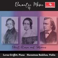 塼ޥ󡢥٥ȡ1810-1856/Piano Sonata 2 Violin Sonata 1  Griffitt(P) Bedelian(Vn) +c. schumann Bra