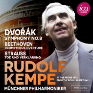 Dvorak Symphony No.8, R.Strauss Tod und Verklarung, Beethoven Prometheus Overture : Rudolf Kempe / Munich Philharmonic (1972 Stereo)