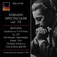 ١ȡ1770-1827/Sym 9  Karajan / Rome Rai So Stich-randall Rossel-majdan Kmentt Frick (1954)
