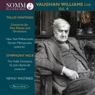 ヴォーン・ウィリアムズ（1872-1958）/Sym 8 ： Barbirolli / Halle O +concerto For 2 Pianos Tallis： Mitropoulos /