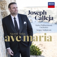 Tenor Collection/Sacred Arias Ave Maria： Calleja(T) D. hope(Vn) Smbatyan / Malta Po