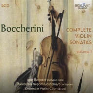 ボッケリーニ（1743-1805）/Complete Violin Sonatas Vol.1： Ruhadze(Vn) Nepomnyashchaya(Fp) Ensemble Violini Ca
