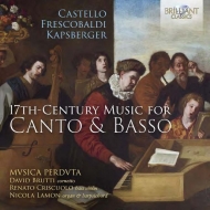 Baroque Classical/17th Century Music For Canto  Basso Musica Perduta
