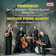 ペンデレツキ、クシシュトフ（1933-2020）/Comp. string Quartets Clarinet Quartet String Trio： Meccore Sq Bokun(Cl)
