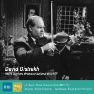 ダヴィド・オイストラフ／ライヴ・イン・パリ 1958　ベートーヴェン：ヴァイオリン協奏曲、ブラームス、バッハ　アンドレ・クリュイタンス、レフ・オボーリン（2CD）