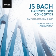 バッハ（1685-1750）/Brandenburg Concerto 5 Harpsichord Concerto 2 5 6 ： Andrew Arthur(Cemb) / Hanov