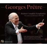 Complete Symphonies : Georges Pretre / Stuttgart Radio Symphony Orchestra, Berlin Deutsches Symphony Orchestra.St Cecilia Academic Orchestra (3CD)