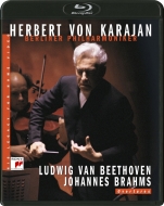 Beethoven Overtures -Fidelio, Egmont, Leonore No.3, Brahms Tragic Overture : Herbert von Karajan / Berlin Philharmonic