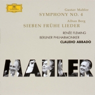 ޡ顼1860-1911/Sym 4  Abbado / Bpo Fleming(S) +berg Fruhe Lieder (Uhqcd) (Ltd)