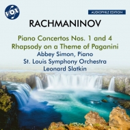 ラフマニノフ、セルゲイ（1873-1943）/Piano Concerto 1 4 Paganini Rhapsody： Abbey Simon(P) Slatkin / St Louis So