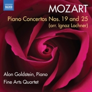 ⡼ĥȡ1756-1791/Piano Concerto 19 25  Goldstein(P) Fine Arts Q L. burns(Cb)