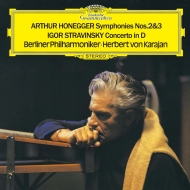 ͥ1892-1955/Sym 2 3  Karajan / Bpo +stravinsky Concerto In D