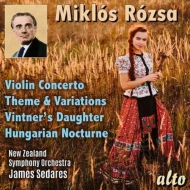 ローザ、ミクロス（1907-1995）/Violin Concerto Gruppmann(Vn) Sedares / New Zealand So +orch. works