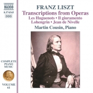 ꥹȡ1811-1886/Complete Piano Works Vol.61-transcriptions From Opera Cousin(P)