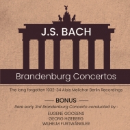 バッハ（1685-1750）/Brandenburg Concerto 1 2 4 5 6 ： Melichar / Bpo S. goldberg(Vn) +furtwangler / E