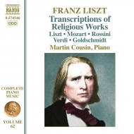 ꥹȡ1811-1886/Complete Piano Works Vol.62-transcriptions Of Religious Works Cousin(P)