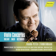 Violin Concertos -Mozart, J.S.Bach, Beethoven : Frank-Peter Zimmermann(Vn)(4CD)