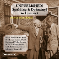 ʽ/Unpublished-in Concert Spalding(Vn) E. dohnanyi(P)