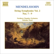 メンデルスゾーン（1809-1847）/String Symphony 7 8 9 ： N. ward / Northern Co