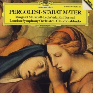 ペルゴレージ (1710-1736)/Stabat Mater： Abbado / Lso M. marshall Valentini Terrani