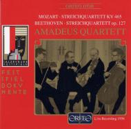 Mozart / Beethoven/String Quartet.19 / .12 Amadeus. q Salzburg 1956