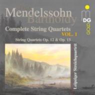 メンデルスゾーン（1809-1847）/String Quartet.1 2： Leipzig. sq