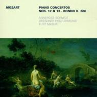 モーツァルト（1756-1791）/Piano Concerto.12 13： Annerose Schmidt(P) Masur / Dresden. po