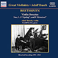 ١ȡ1770-1827/Violin Sonatas.3 5 9 Busch(Vn)r. serkin(P)