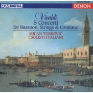 Vivaldi: 5 Concerti For Bassoon.Strings & Continuo
