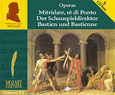 Mozart Edition Vol.11-opera.3: Mitridate, Der Schauspieldirektor, Bastian