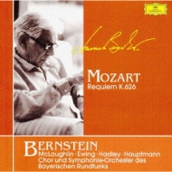 独DGG 427353-1　モーツァルト レクイエム　バーンスタイン　バイエルン Requiem: Bernstein / Bavarian.rso, Maclaughlin, Ewing(S)hadley(T