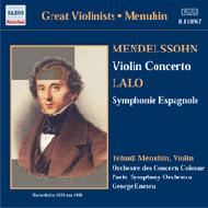 Mendelssohn / Lalo/Violin Concerto Symphonie Espagnole： Menuhin Enescu / Paris. so Colonne. o