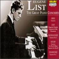 ピアノ作品集/Eugene List： Great Piano Concerto-grieg Liszt Tchaikovsky Mozart
