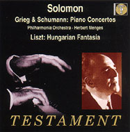 グリーグ、シューマン/Piano Concerto： Solomon(P)menges / Po