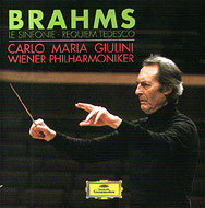 ブラームス（1833-1897）/Comp. symphonies Ein Deutsches Requiem： Giulini / Vpo