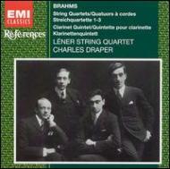 【中古CD】Brahms;String Quartets / Clarinet Quintet／Brahms/Lener String/Draper/ブラームス 中古CD】Brahms;String Quartets / Clarinet Quintet／Brahms