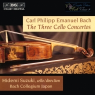 バッハ、C. P.E.（1714-1788）/Cello Concertos： 鈴木秀美 / Bach Collegium Japan