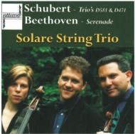 シューベルト（1797-1828）/String Trios： Solare String Trio