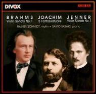 Brahms / Joachim/Brahms Jenner Violin Sonatas Joachim R. schmidt(Vn) ں̻(P)